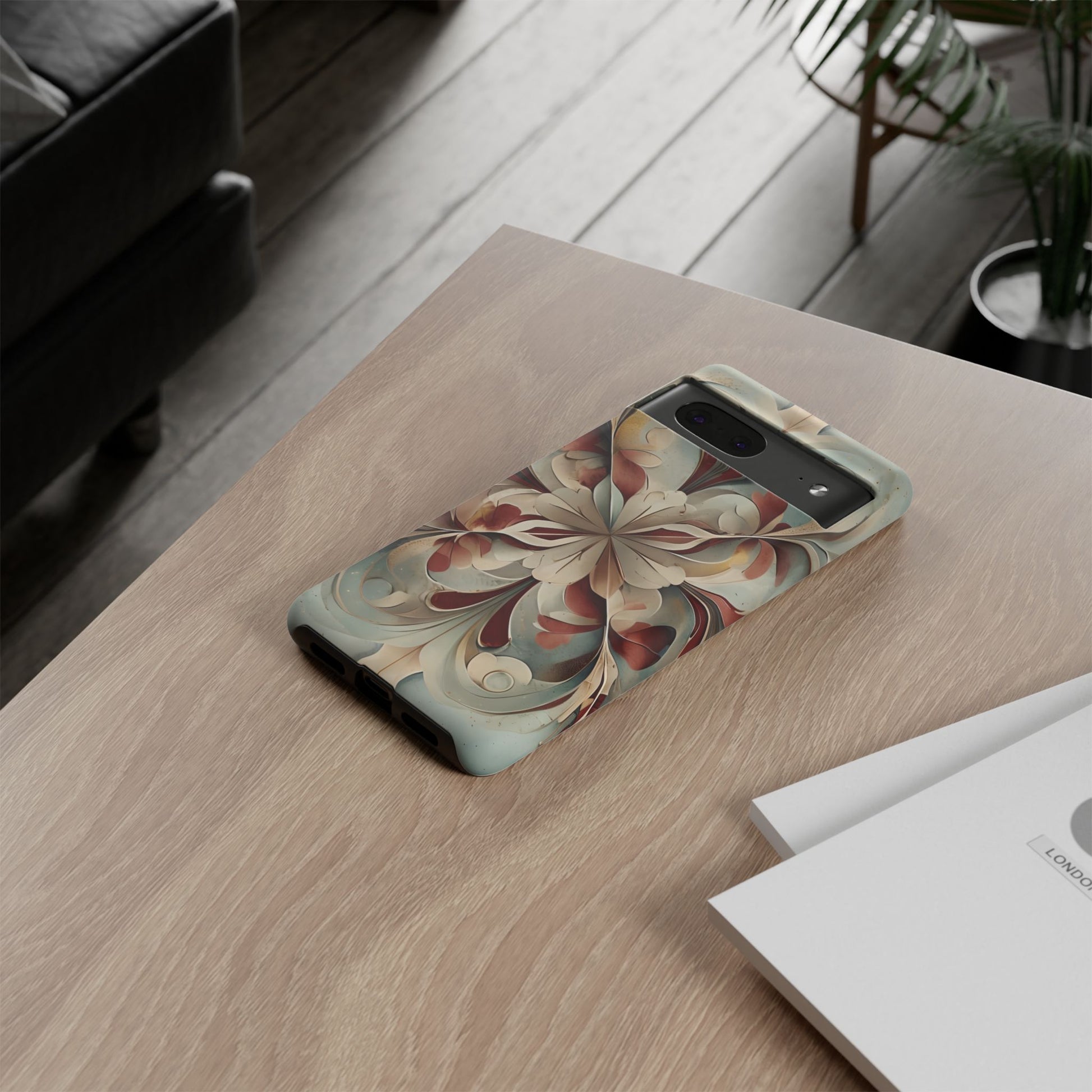 Vintage Baroque Blossom - Ornate Floral Art Google Pixel 7 Tough Phone Case - Elegant Baroque-Inspired Design