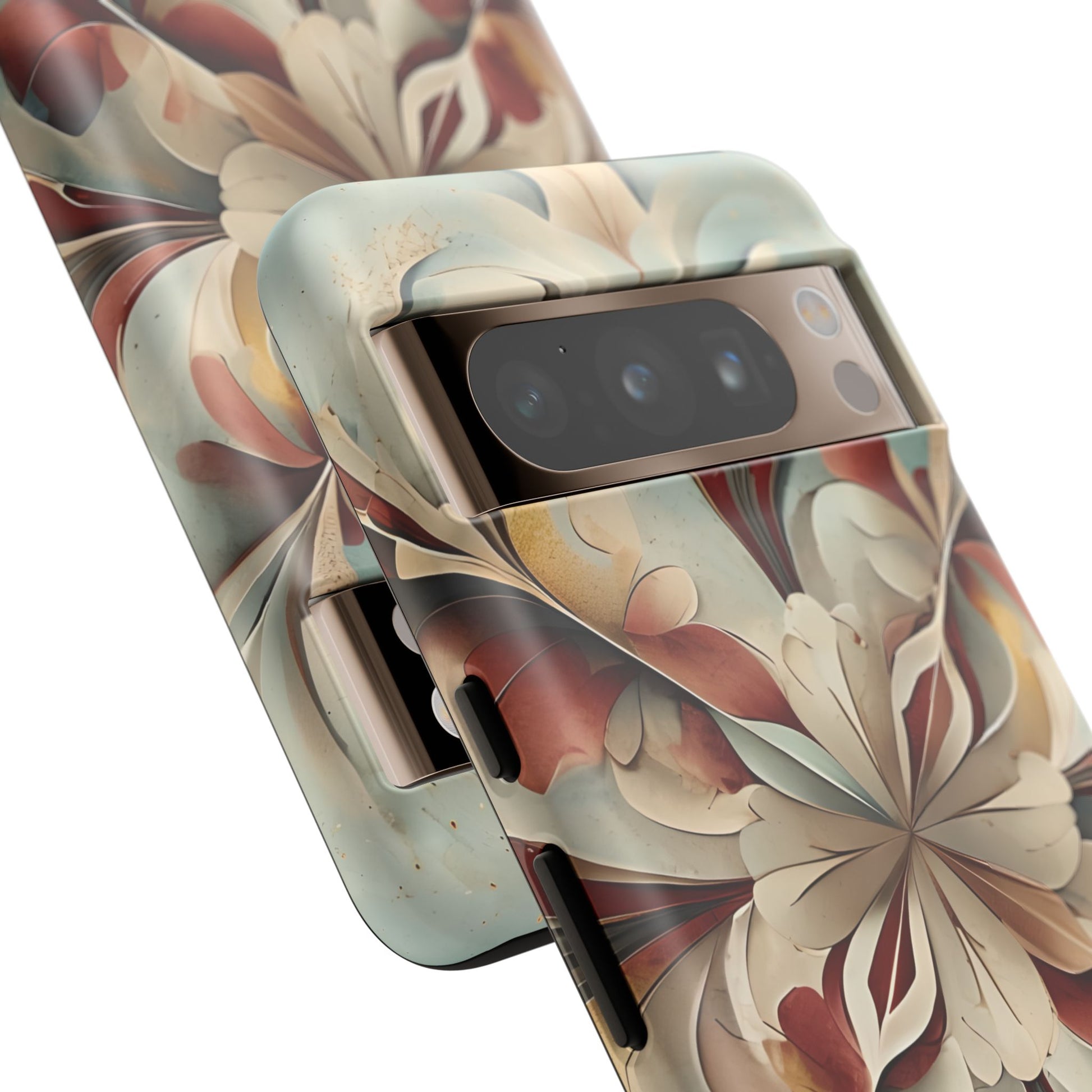 Vintage Baroque Blossom - Ornate Floral Art Google Pixel 8 Pro Tough Phone Case - Elegant Baroque-Inspired Design
