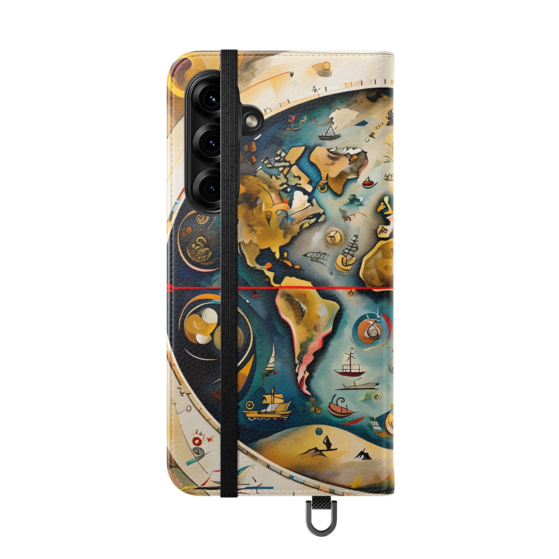 Celestial Map - Vintage-Inspired Phone Wallet Case for Samsung Galaxy S25 Plus