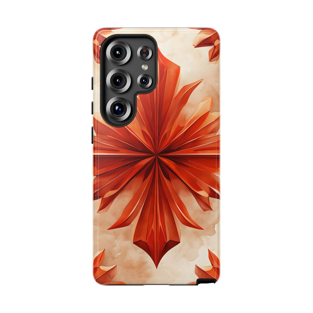 Sunset Fleur Samsung Galaxy S25 Ultra - Kaleidoscope Collection of MagSafe Compatible - Vibrant Sunset Flower Design