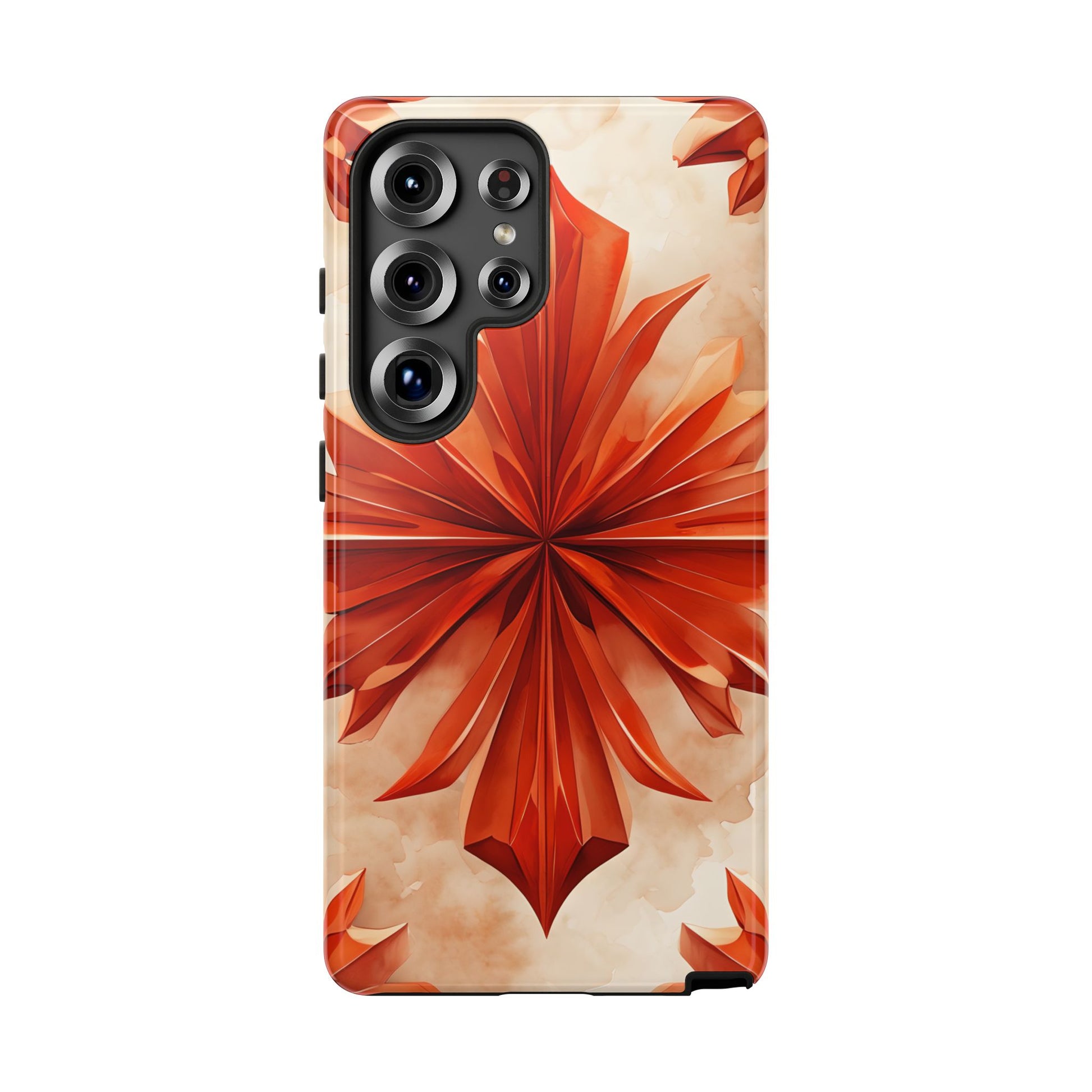 Sunset Fleur Samsung Galaxy S25 Ultra - Kaleidoscope Collection of MagSafe Compatible - Vibrant Sunset Flower Design