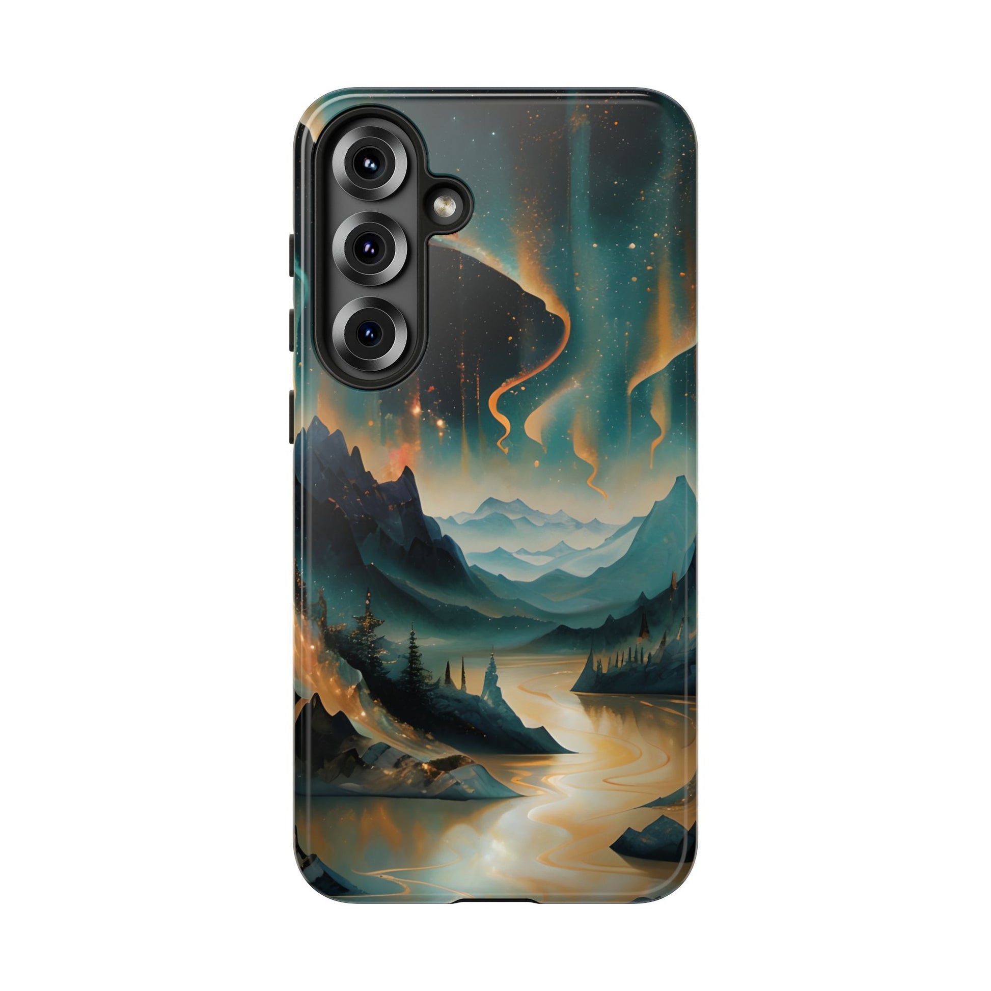 Aurora Dreamscape Samsung Galaxy S25 Plus Tough Case - Artistic Northern Lights Cover - Premium Abstract Design