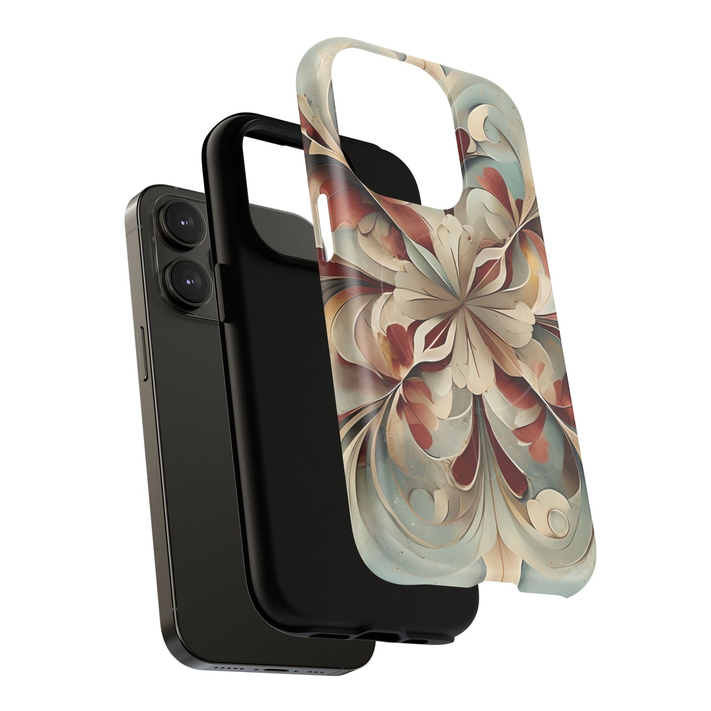 Vintage Baroque Blossom - Ornate Floral Art iPhone MagSafe Phone Case - Elegant Baroque-Inspired Design