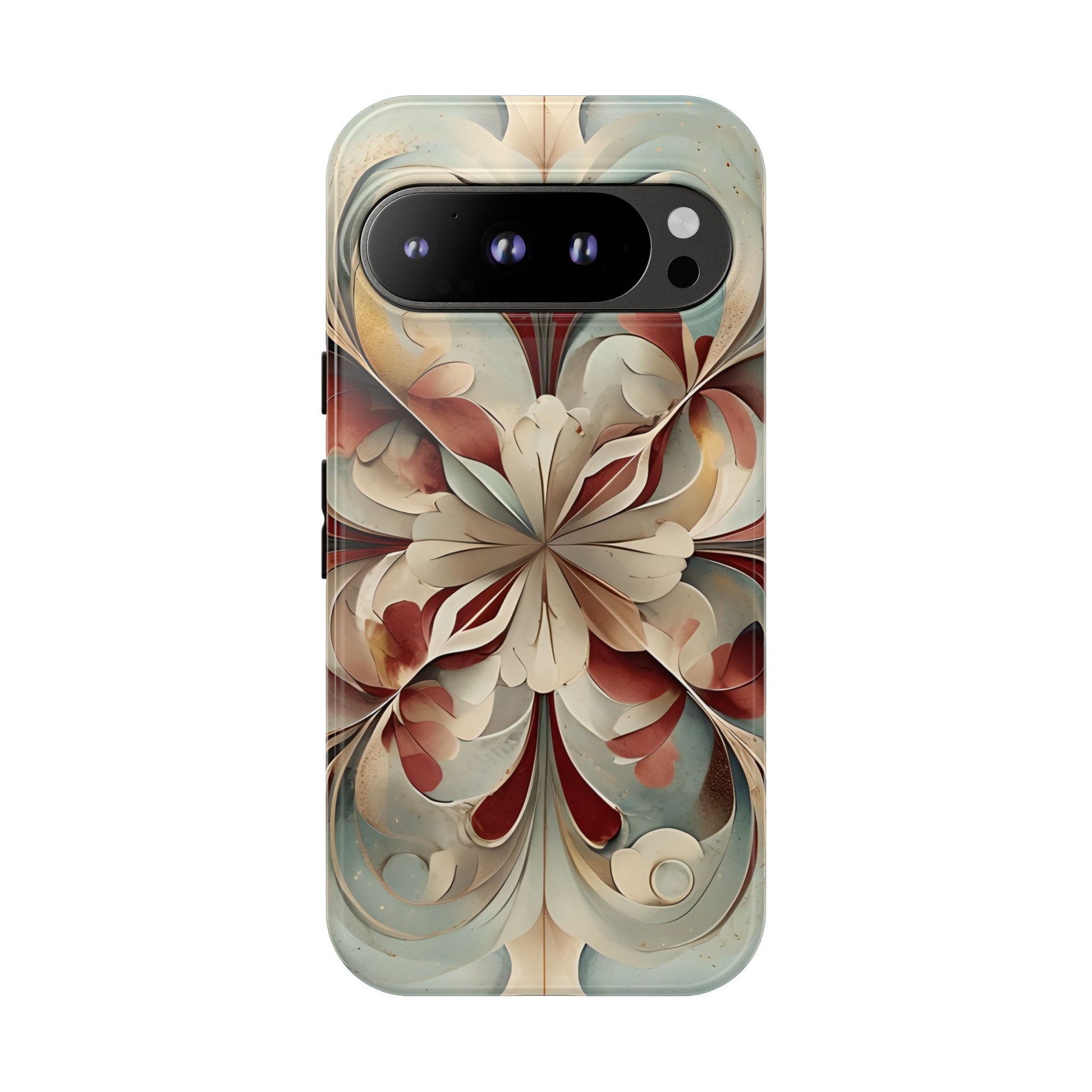 Vintage Baroque Blossom - Ornate Floral Art Google Pixel 9 Pro Tough Phone Case - Elegant Baroque-Inspired Design
