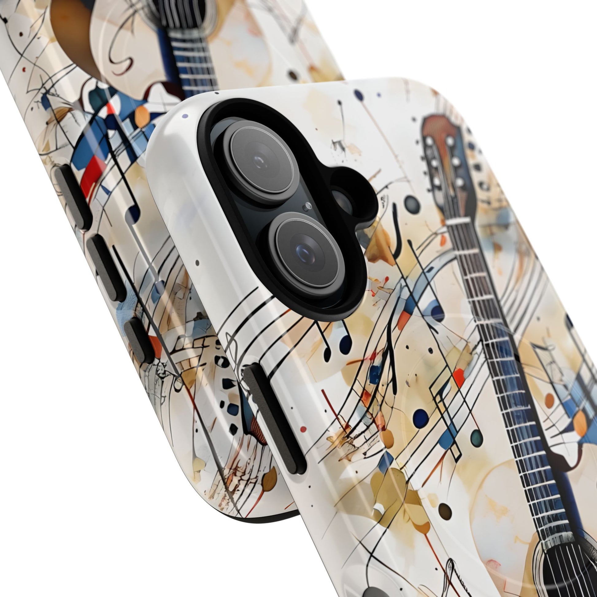 Strum and Flow Acoustic Guitar Art iPhone 16 MagSafe Case