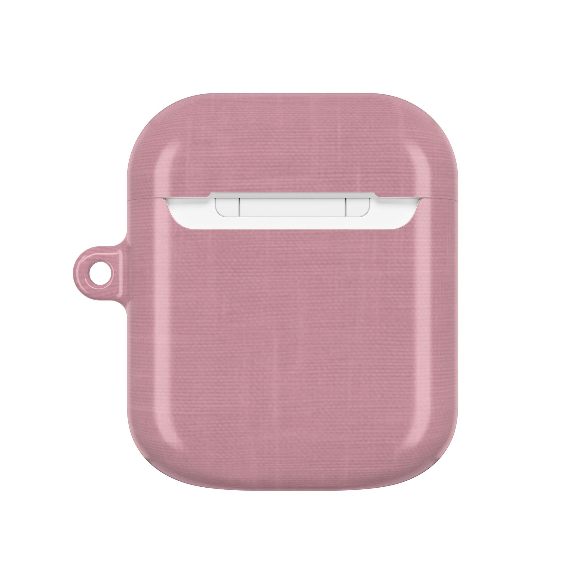 Blush Pink Linen AirPods Case - Minimalist Pink Cover for Gen 1, 2, 3, Pro Gen 1 & 2