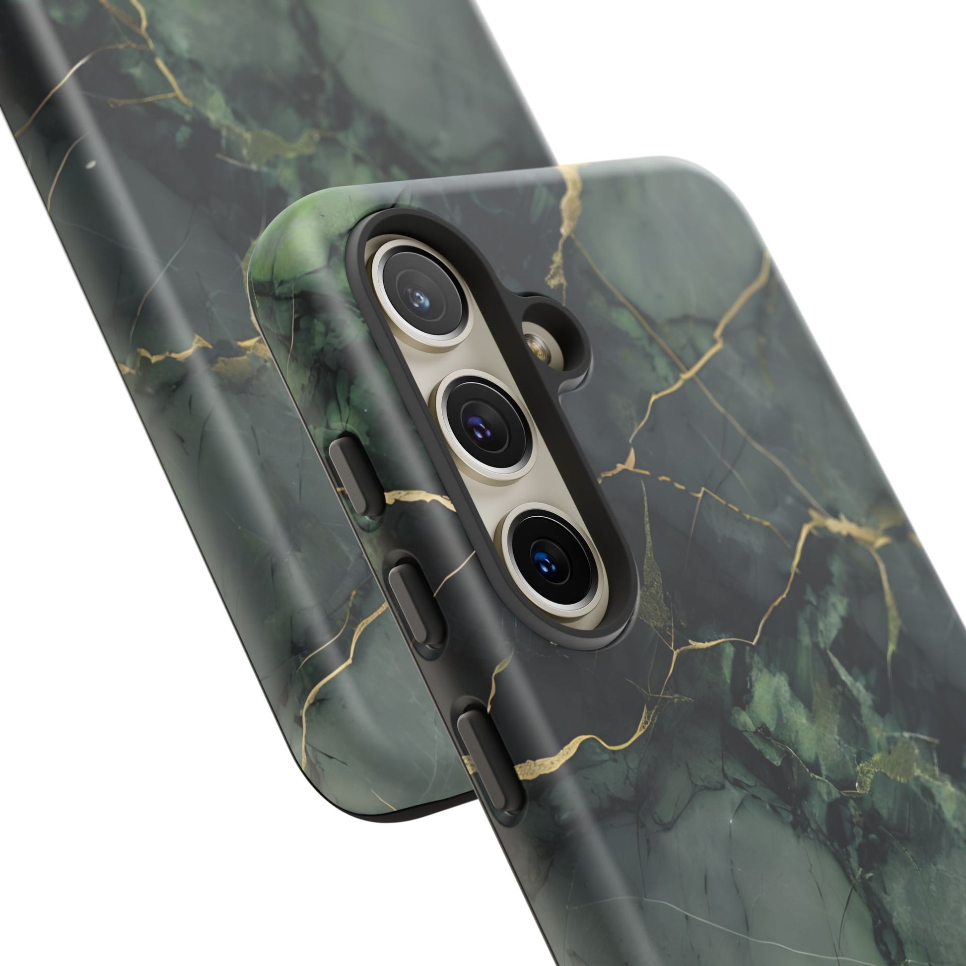 Verdant Vein Tough Case for Samsung Galaxy S24 - Luxury Gold Vein, Nature-Inspired Protective Cover