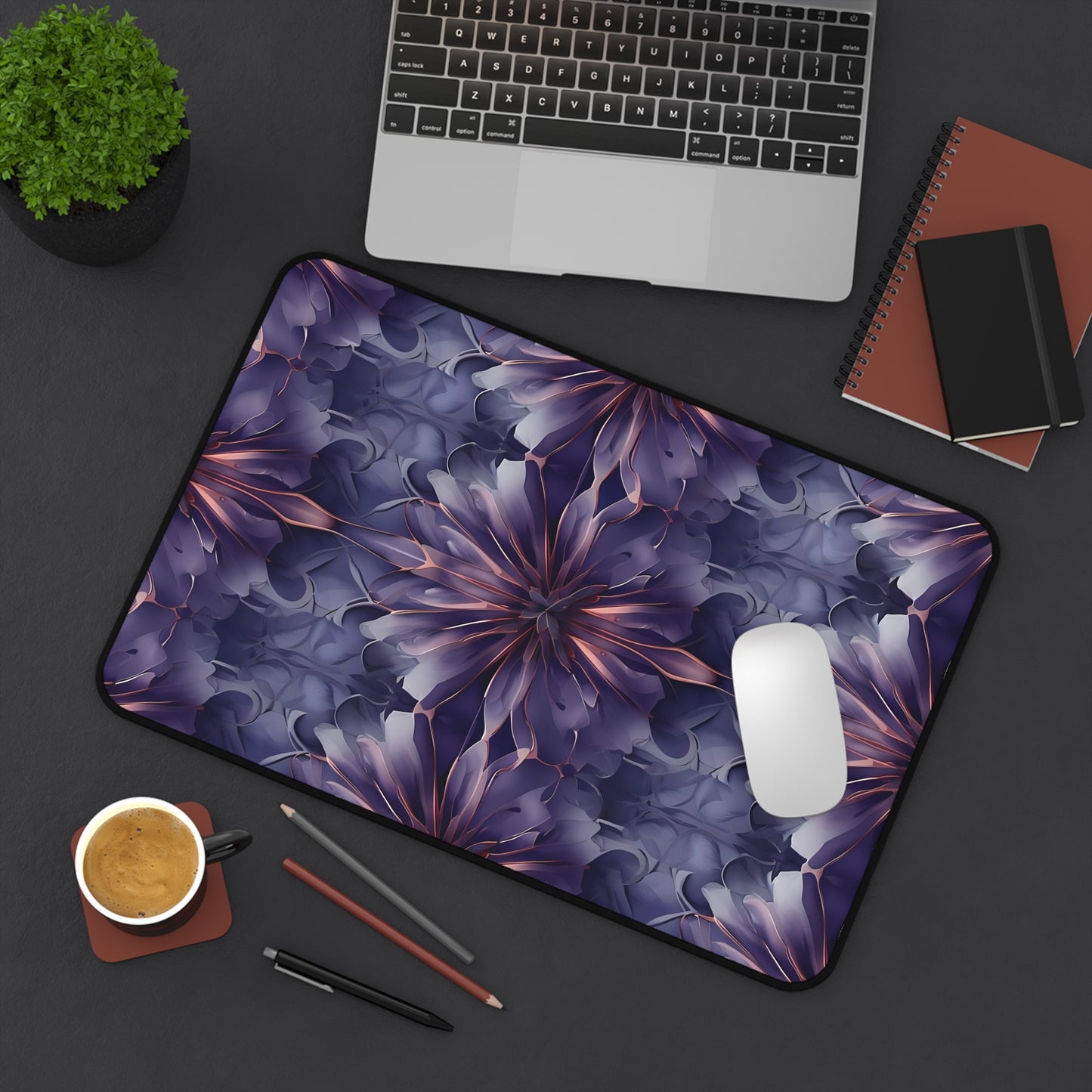 Twilight Tapestry Designer Desk Mat - Premium Office Desk Pad, 3 Sizes Available, Artistic Workspace Protection