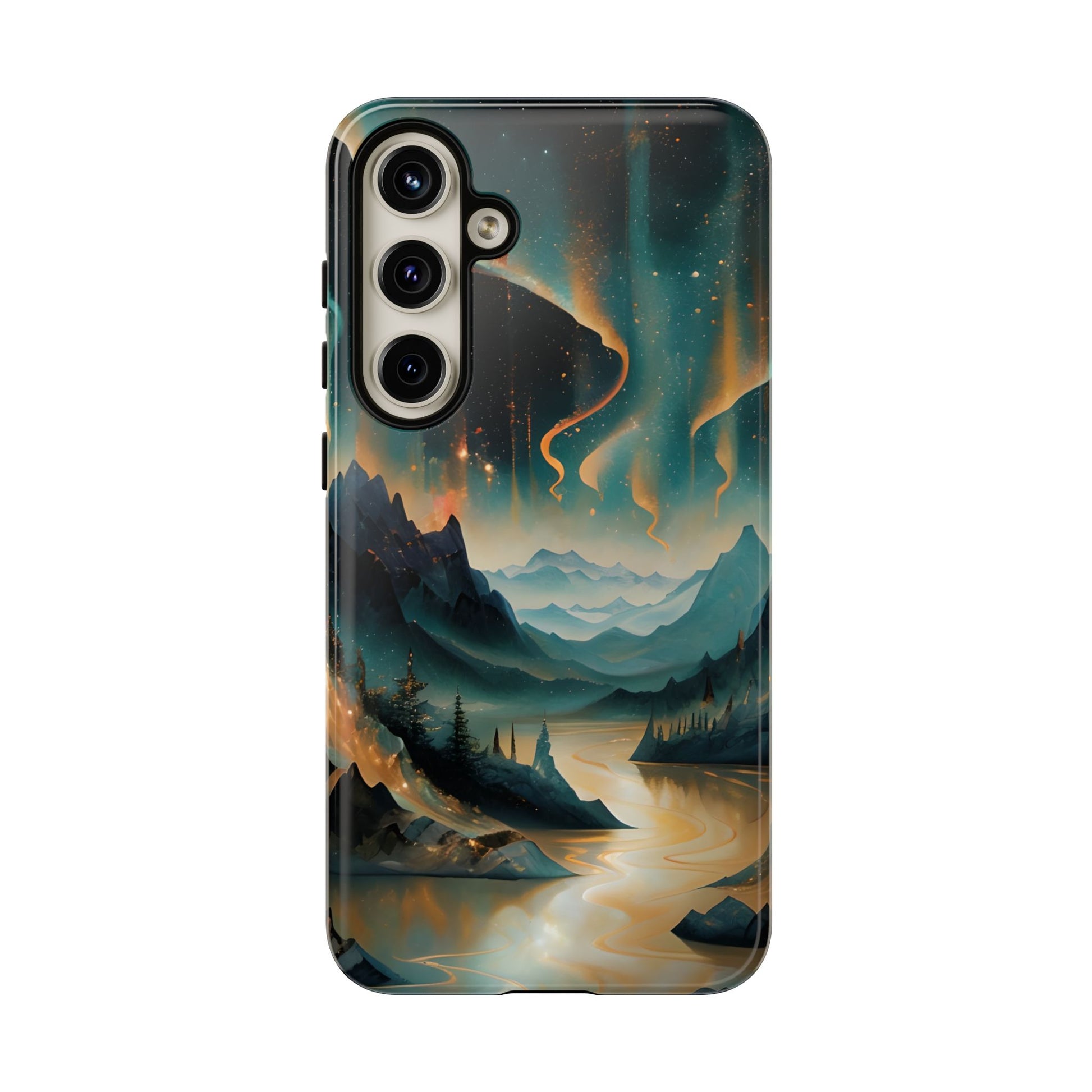 Aurora Dreamscape Samsung Galaxy S24 Plus Tough Case - Artistic Northern Lights Cover - Premium Abstract Design