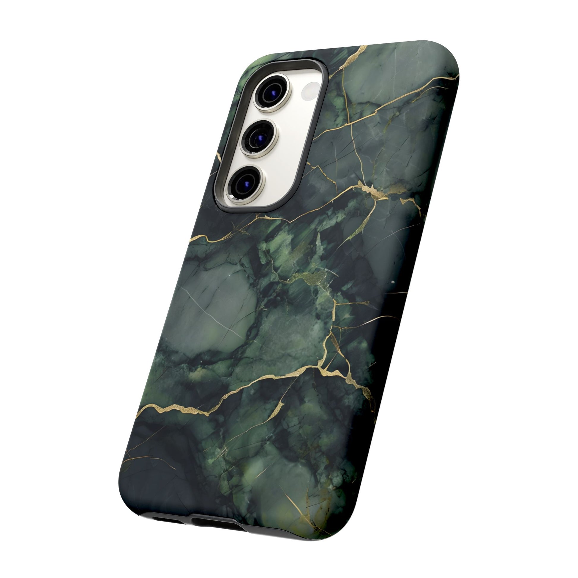 Verdant Vein Tough Case for Samsung Galaxy S23 - Luxury Gold Vein, Nature-Inspired Protective Cover