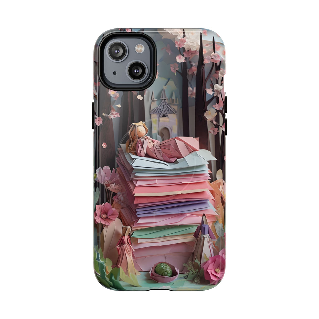 A Good Night's Sleep - iPhone 14 Plus MagSafe Phone Case - Whimsical Fantasy Floral Design
