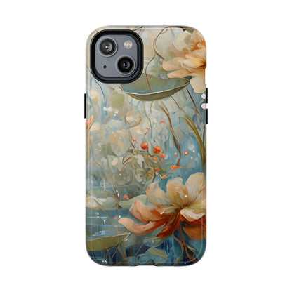 Waterlily Dreamscape - Artistic Floral iPhone MagSafe Phone Case -Waterlily & Lotus Design