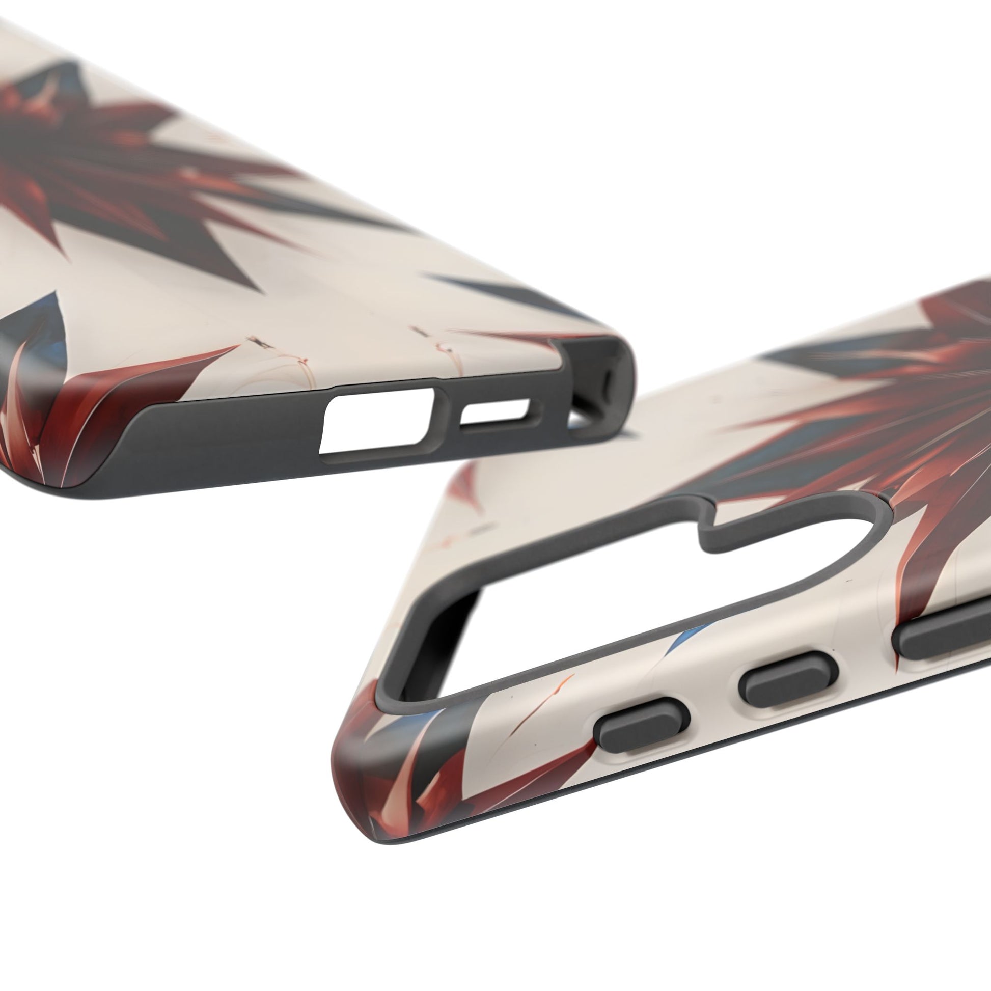 Garnet Starburst - Kaleidoscope Collection Gemstone Floral - Samsung Galaxy S25 Ultra Tough Phone Case - Floral Burst Design