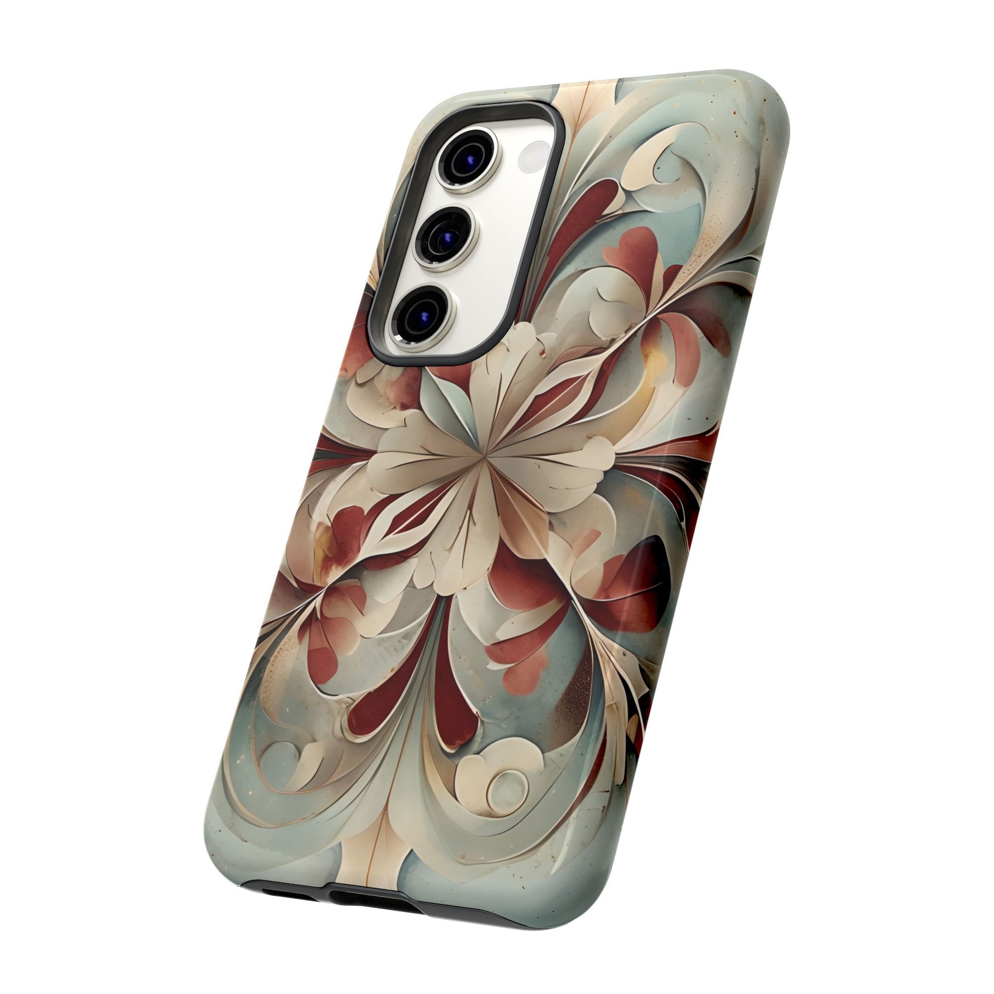 Vintage Baroque Blossom - Ornate Floral Art Samsung Galaxy S23 Tough Phone Case - Elegant Baroque-Inspired Design