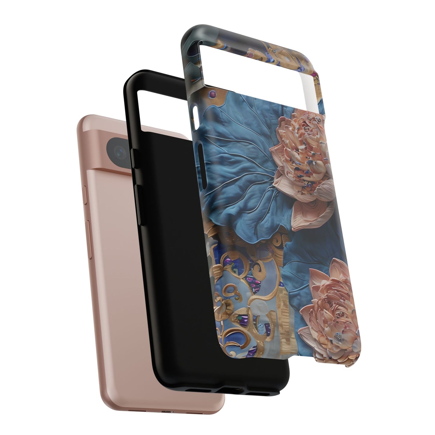 Peony Midnight Tapestry Google Pixel Tough Case