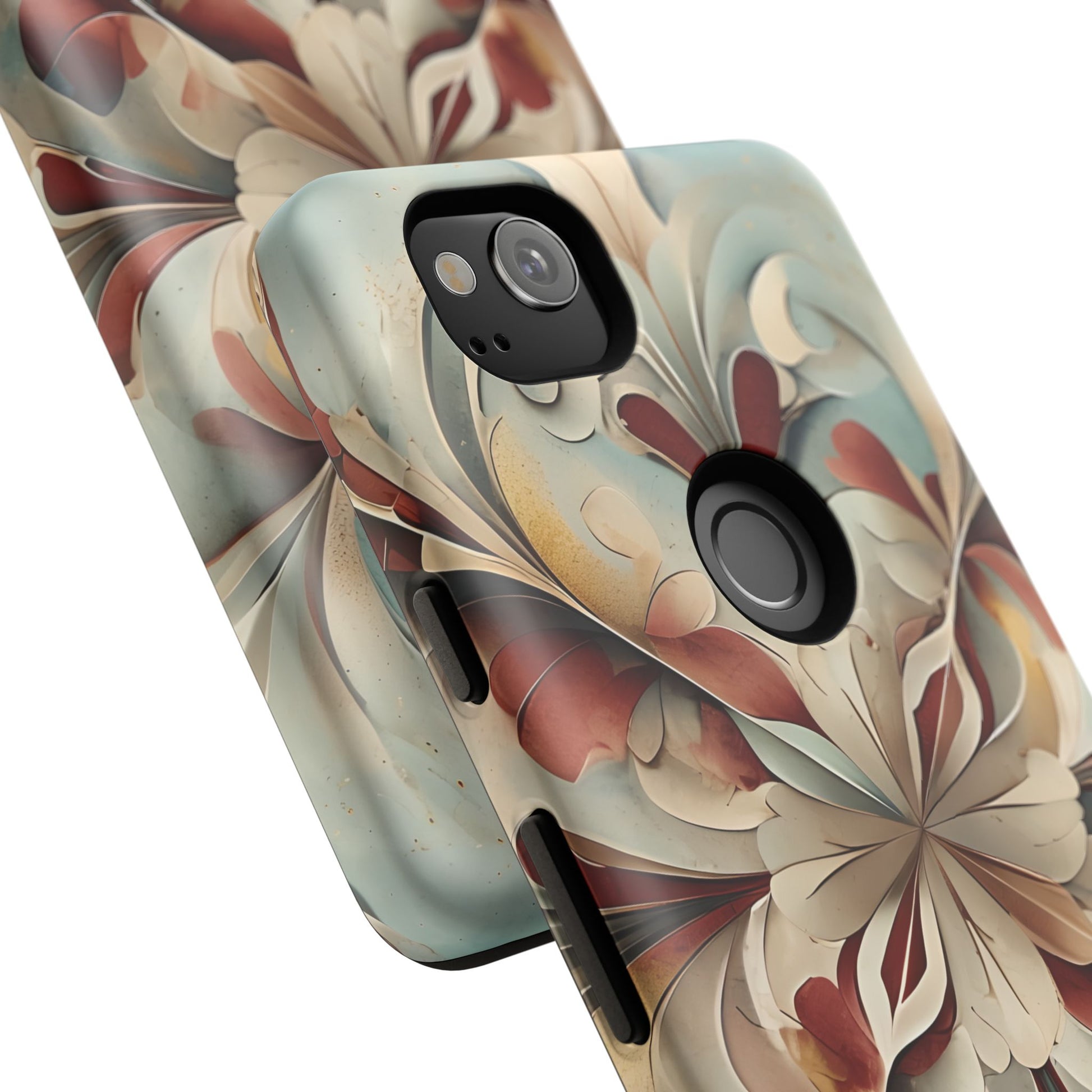 Vintage Baroque Blossom - Ornate Floral Art Google Pixel 2 Tough Phone Case - Elegant Baroque-Inspired Design