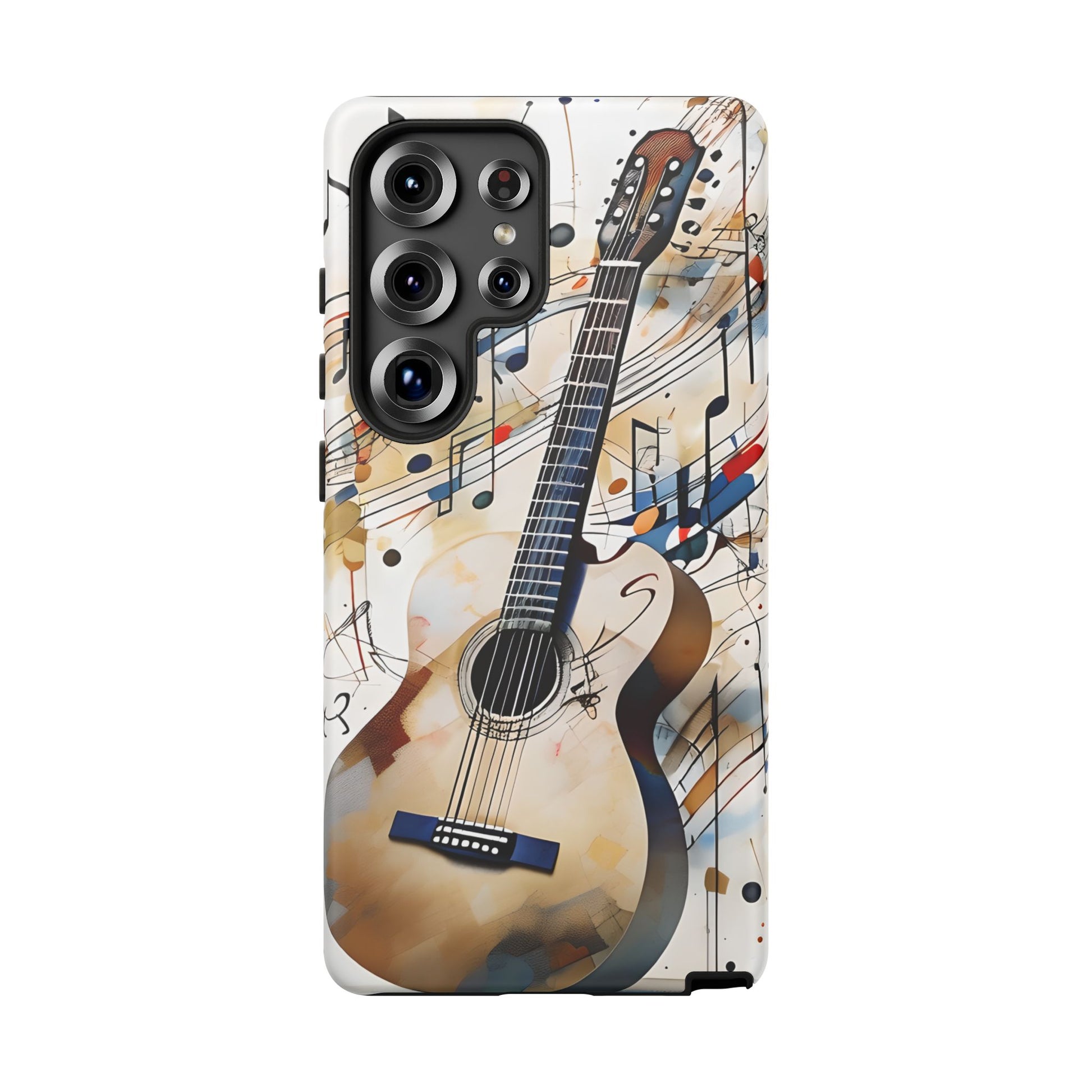 Strum and Flow Acoustic Guitar Art Tough Case for Samsung Galaxy S25 Ultra - Shockproof Phone Cover