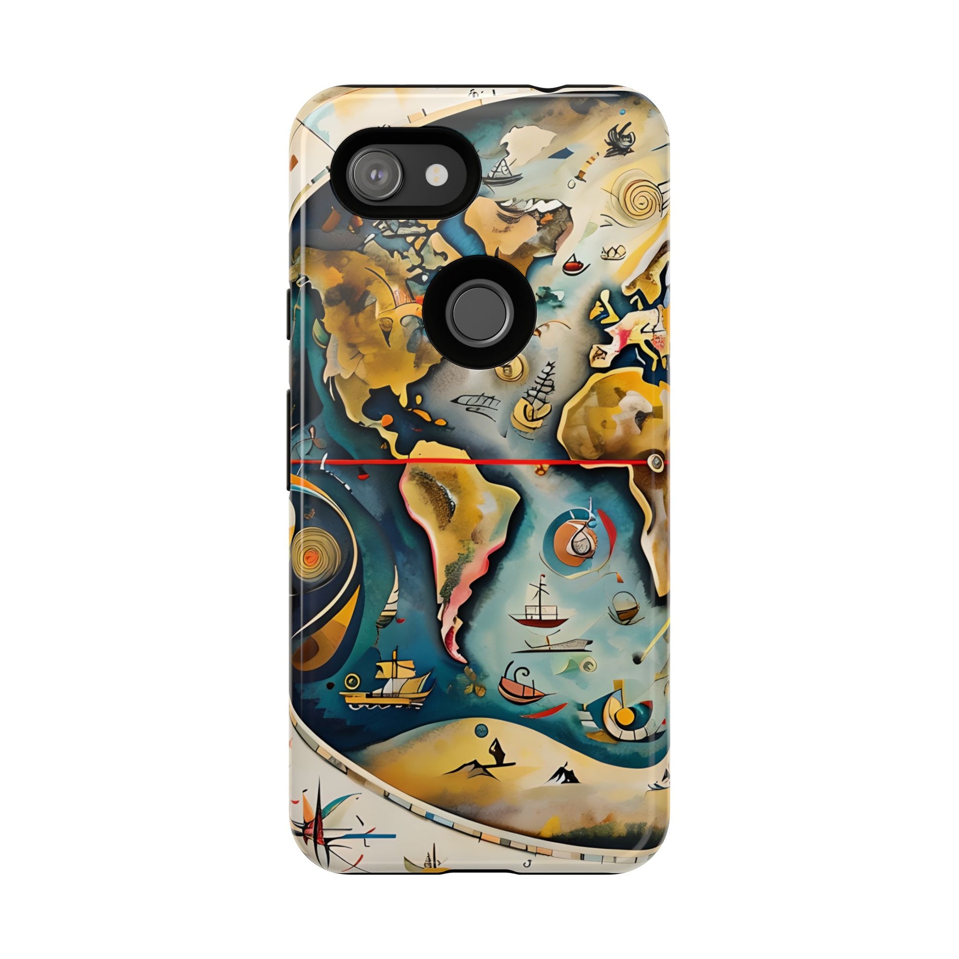 Celestial Map Google Pixel 3a Tough Case - Antique Star Chart Phone Cover