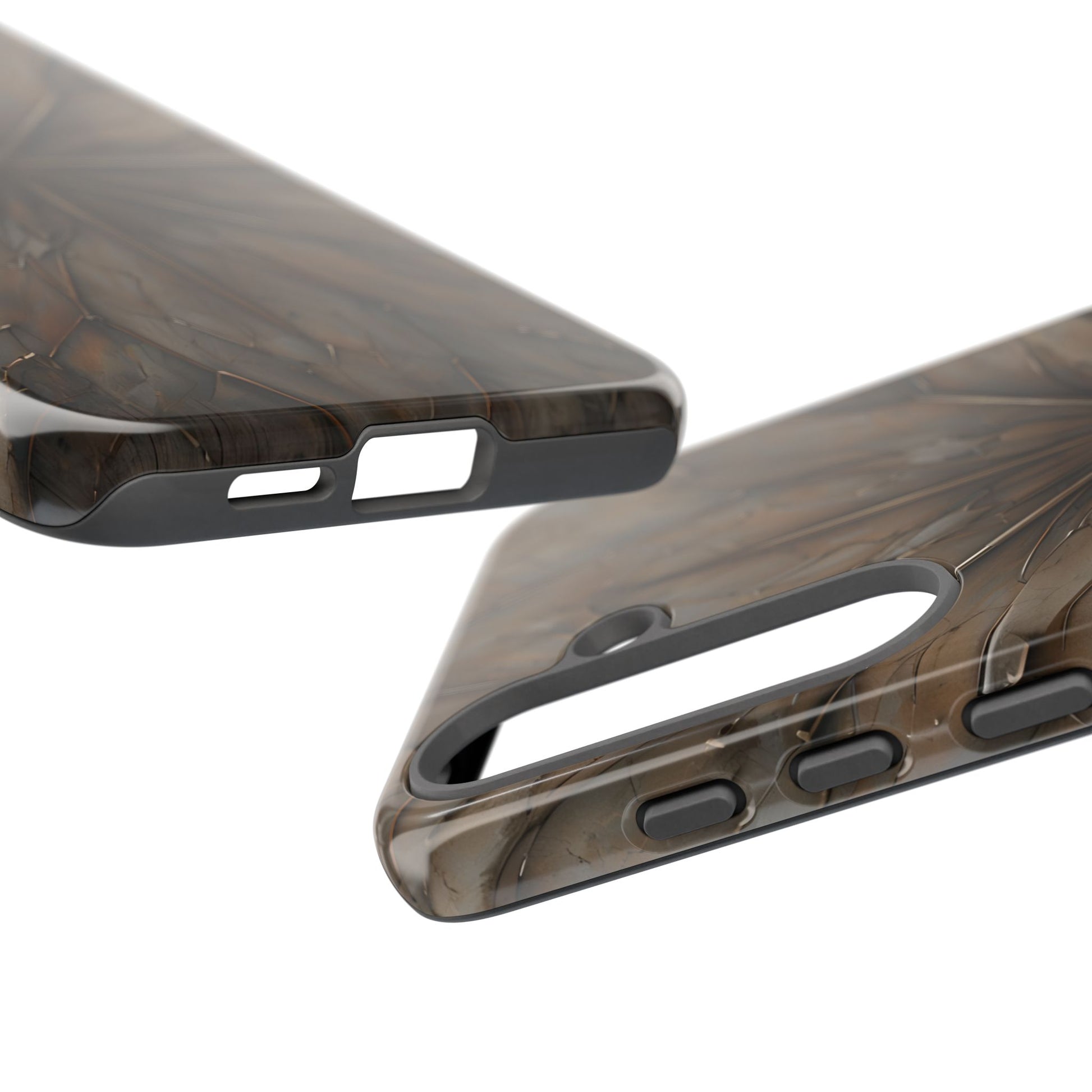 Earthstone Mandala - Kaleidoscope Collection Artistic Taupe Burst - Samsung Galaxy S25 Plus Tough Phone Case