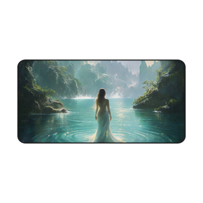 Celestial Tides Desk Mat - Premium Office Desk Pad, 3 Sizes Available, Artistic Workspace Protection
