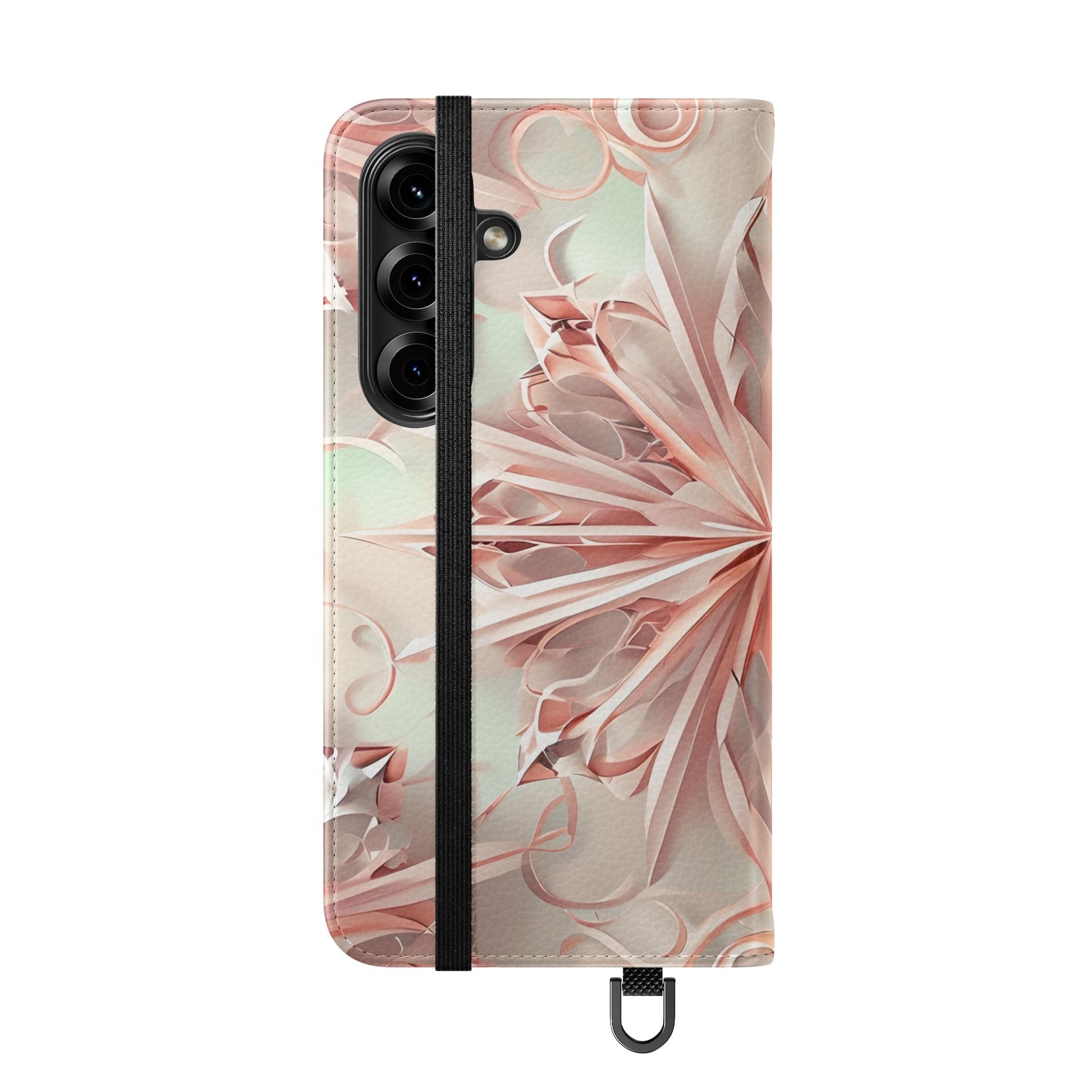 Blush Frost - Abstract Wallet Phone Case for Samsung Galaxy S25