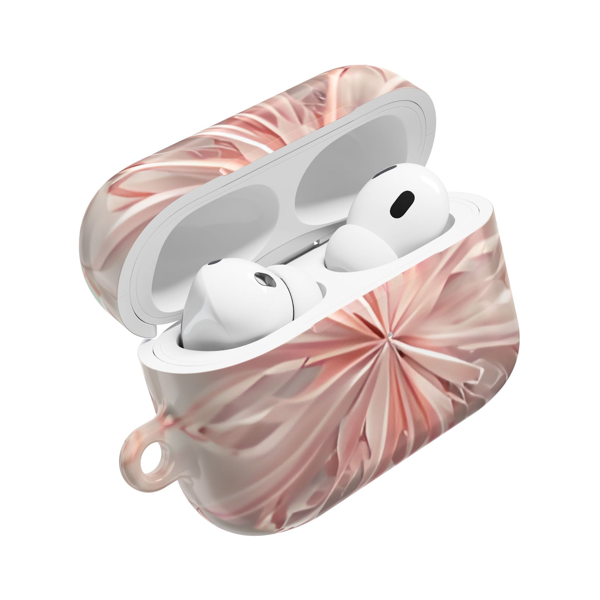 Blush Frost AirPod Case - Pink Snowflake Earbud Cover for Gen 1, 2, 3, Pro Gen 1 & 2