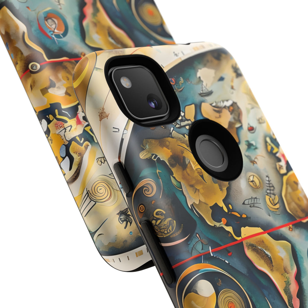 Celestial Map Google Pixel 4a Tough Case - Antique Star Chart Phone Cover