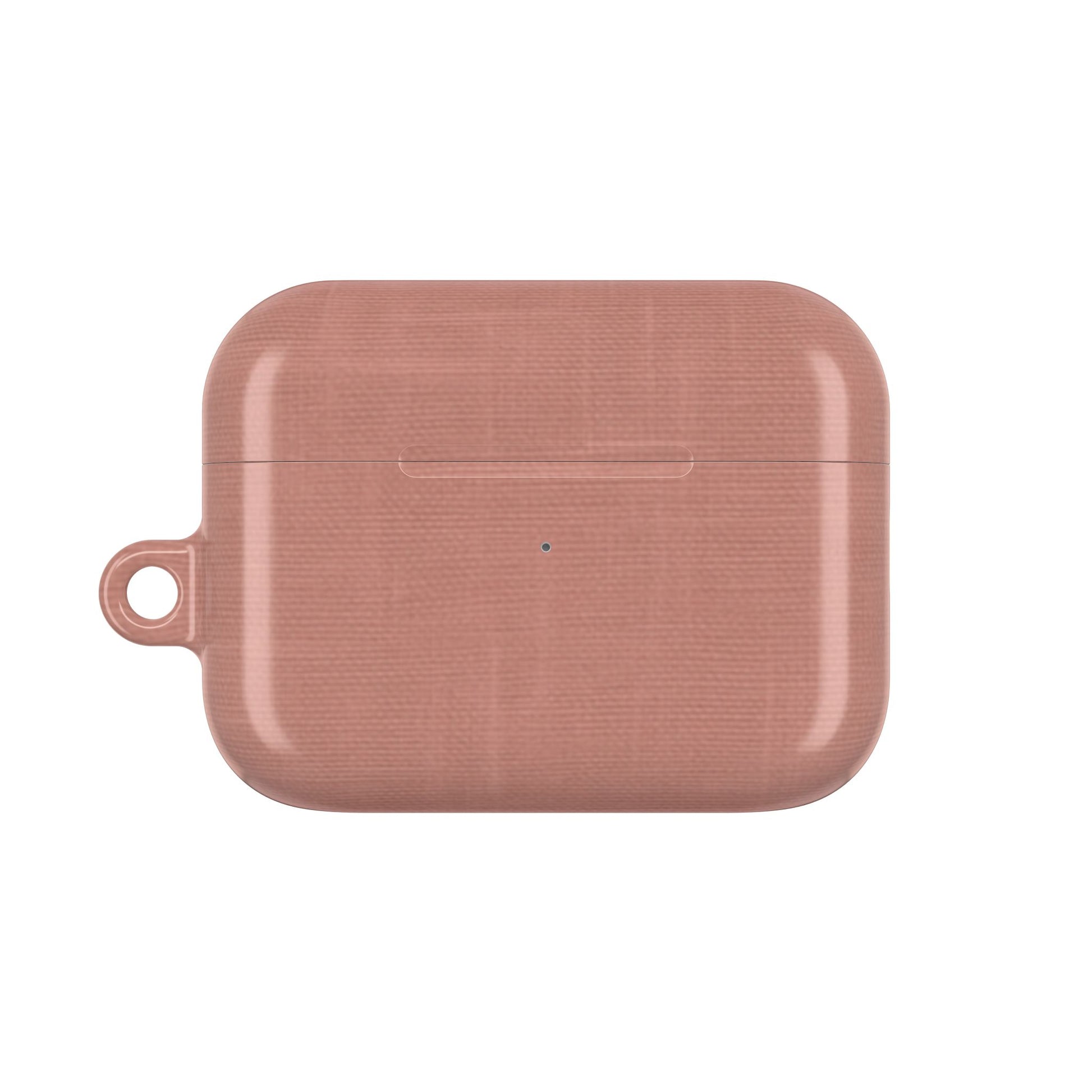 Terracotta Linen AirPods Case - Minimalist Smooth Weave Texture Cover for Gen 1, 2, 3, Pro Gen 1 & 2