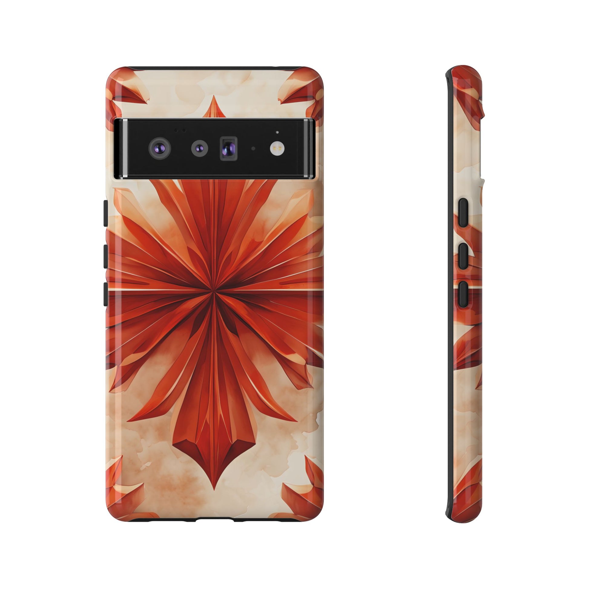 Sunset Fleur Google Pixel 6 Pro - Kaleidoscope Collection of MagSafe Compatible - Vibrant Sunset Flower Design