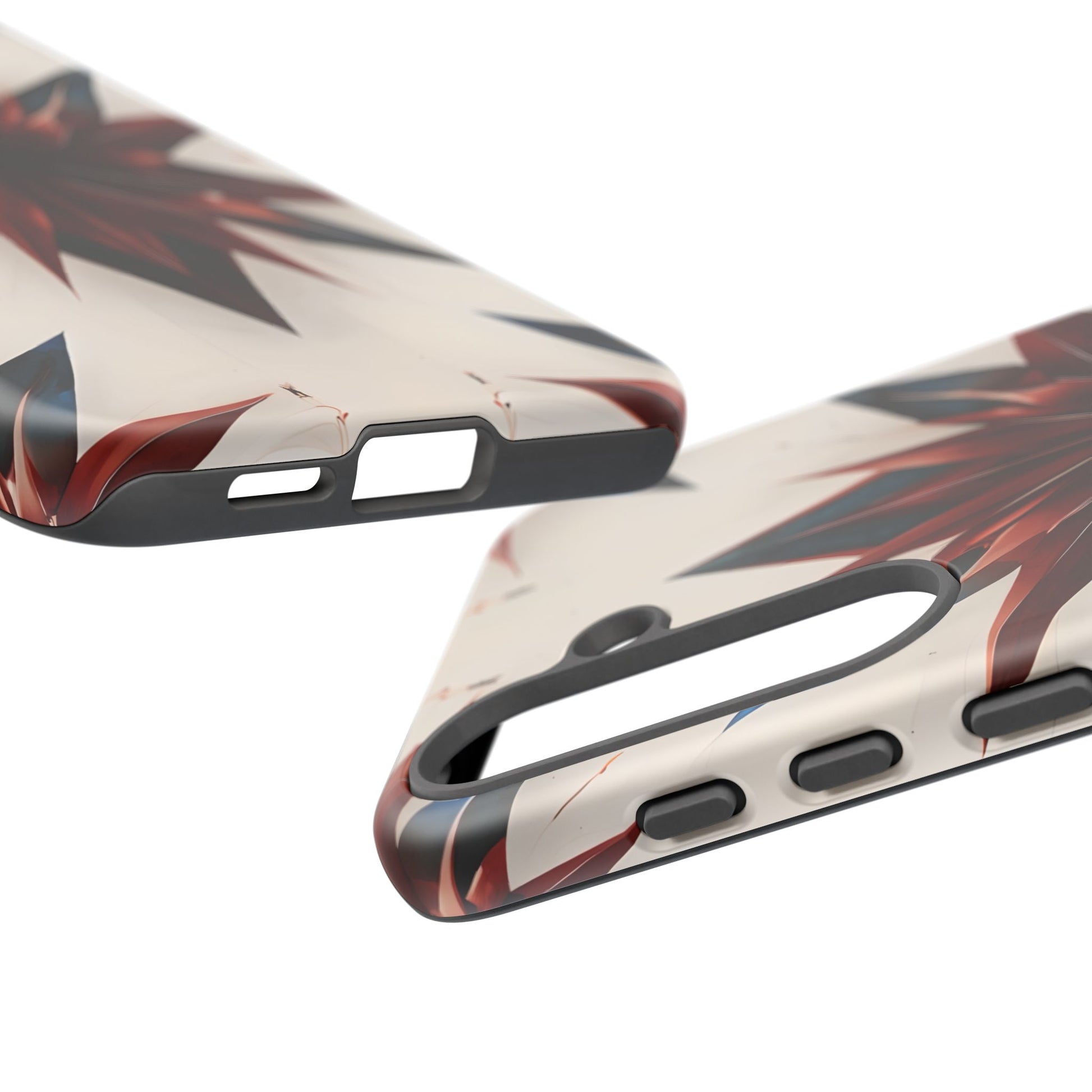 Garnet Starburst - Kaleidoscope Collection Gemstone Floral - Samsung Galaxy S25 Plus Tough Phone Case - Floral Burst Design