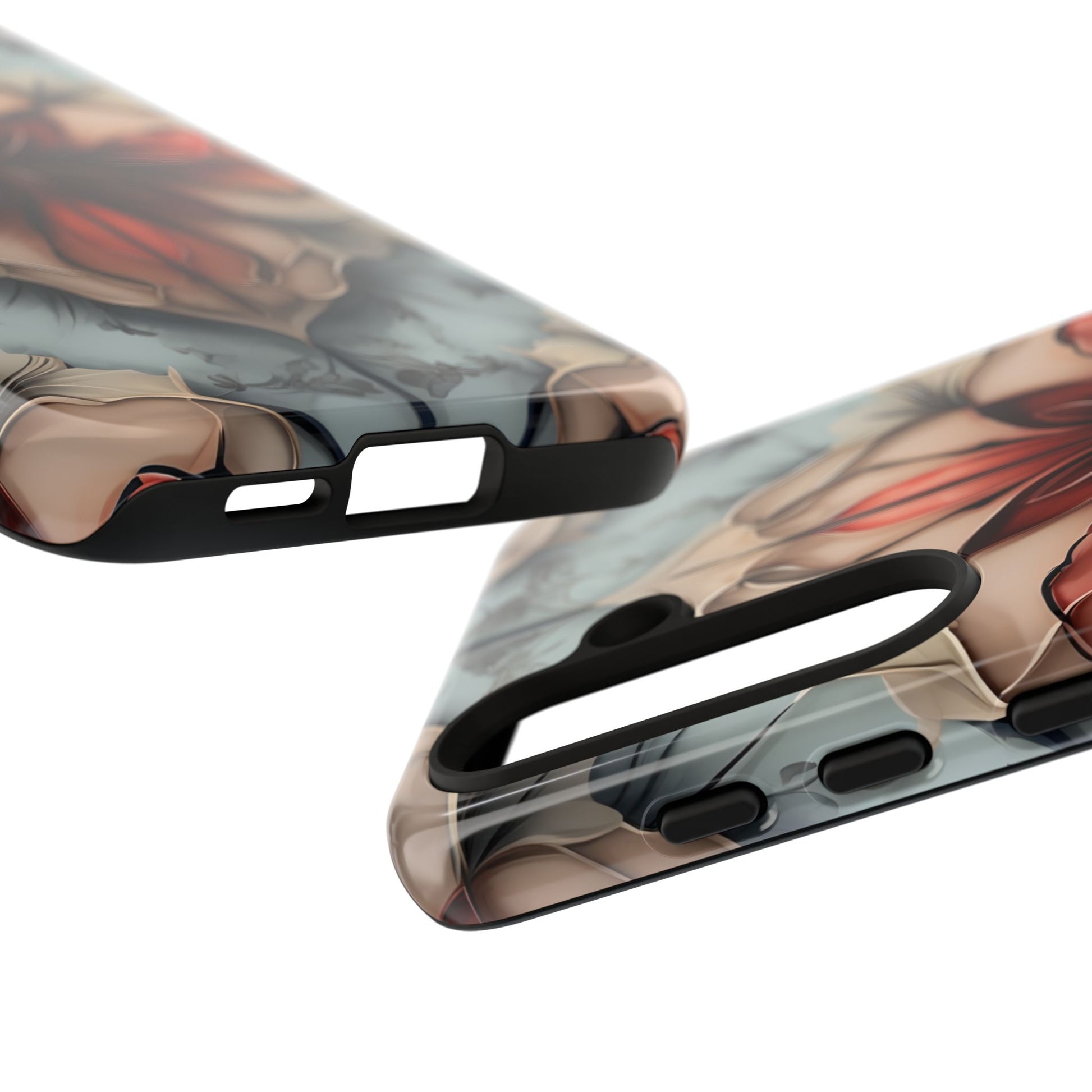 Ember Bloom - Kaleidoscope Collection Artistic Floral - Samsung Galaxy S24 Tough Phone Case - Fiery Symmetrical Design
