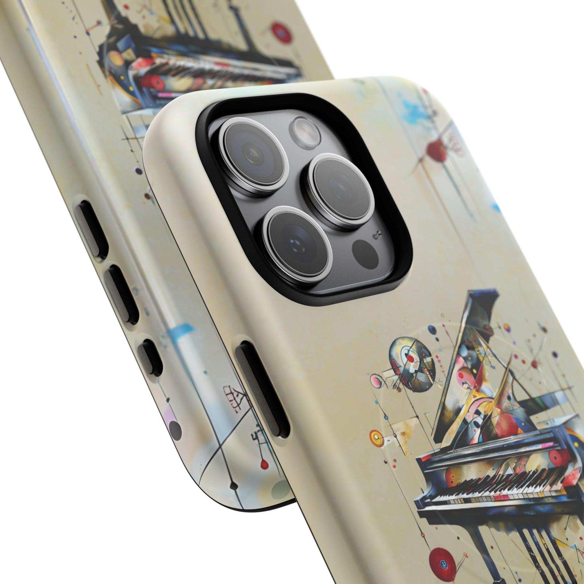 Keys of Imagination Artistic Grand Piano iPhone 15 Pro Max MagSafe Case