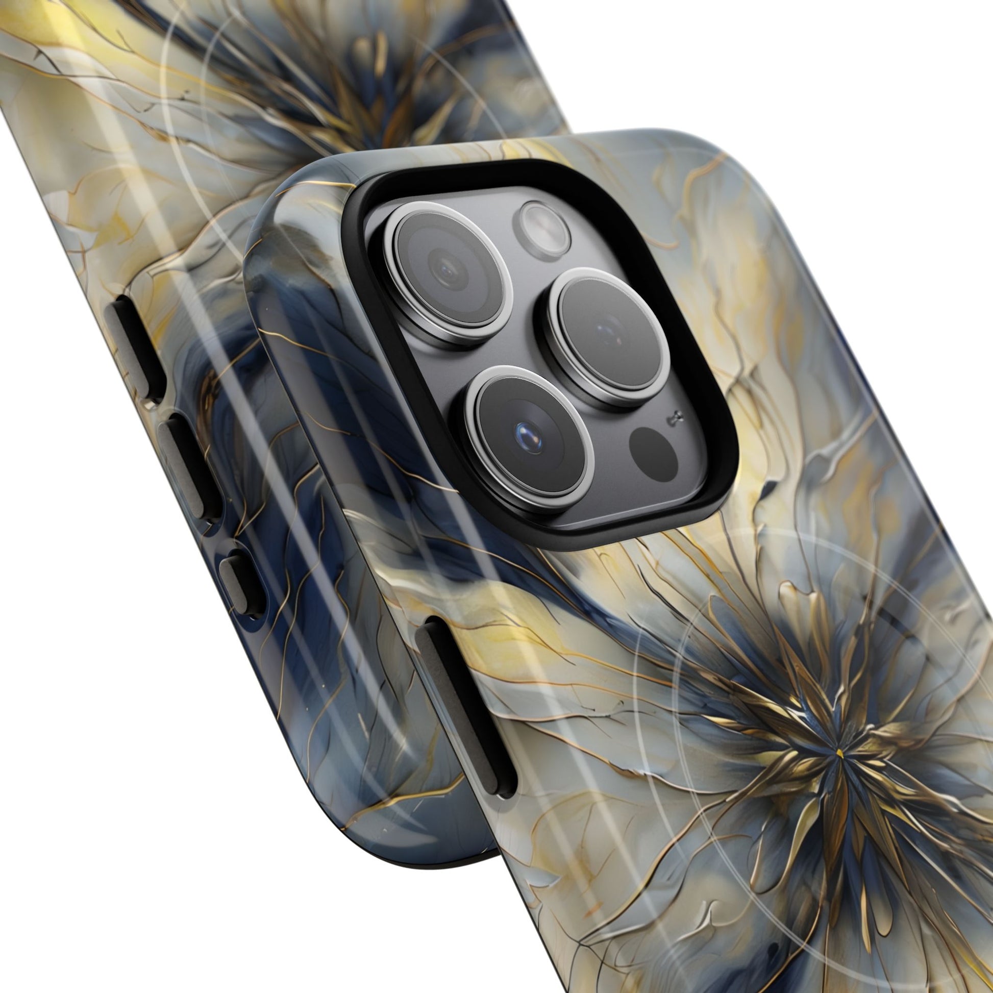 Luxury Luminous Petal MagSafe iPhone 15 Pro - Designer Shockproof Cover