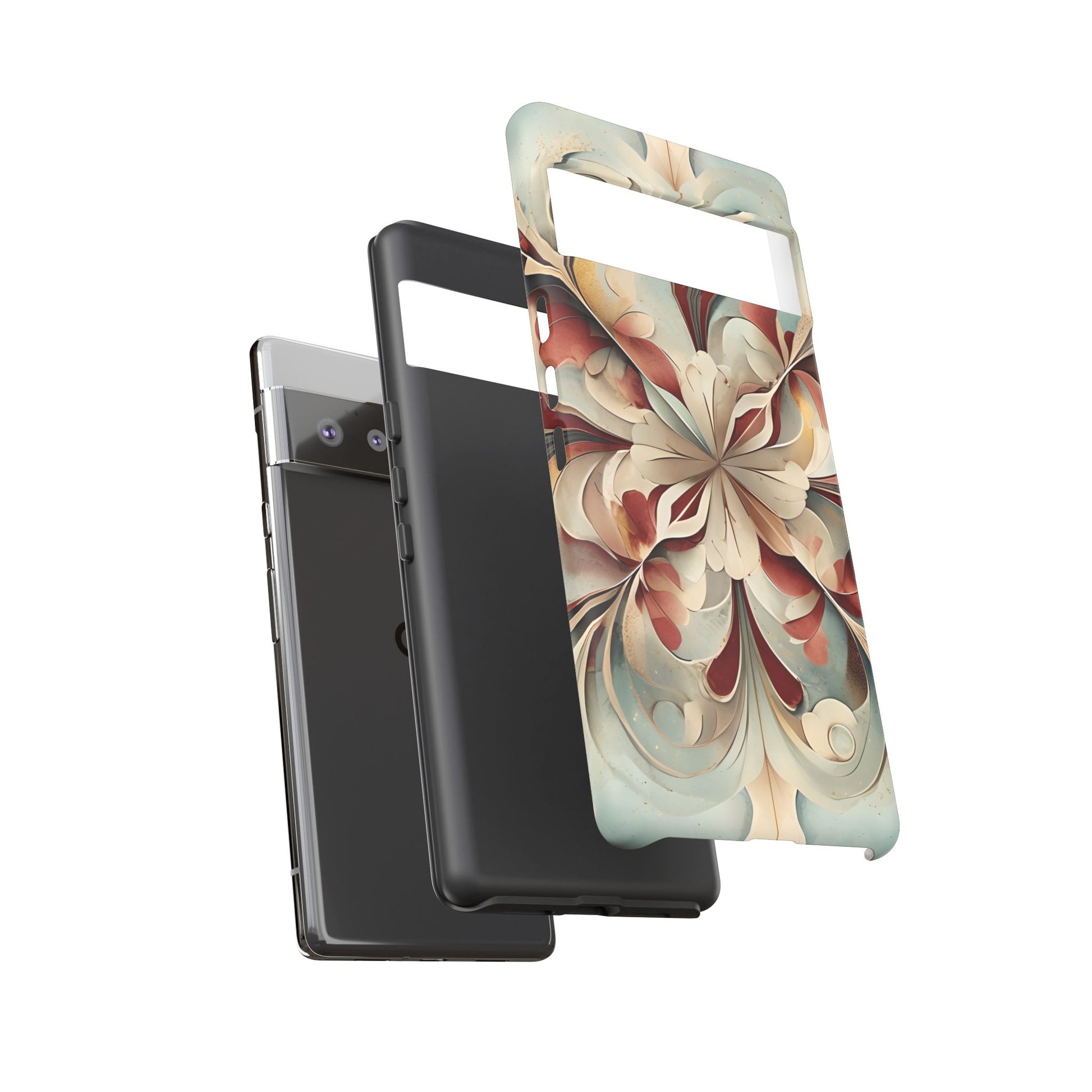 Vintage Baroque Blossom - Ornate Floral Art Google Pixel 6 Pro Tough Phone Case - Elegant Baroque-Inspired Design