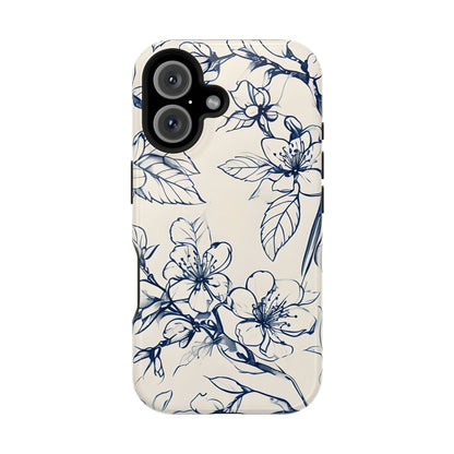 Blossom Sketch iPhone MagSafe Case