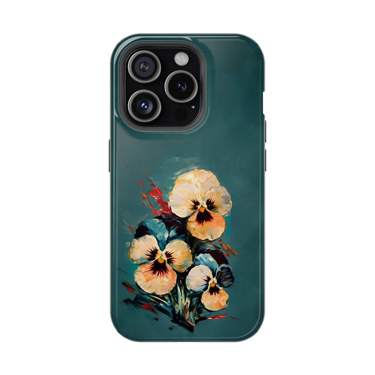 Golden Pansy Cascade iPhone MagSafe Case