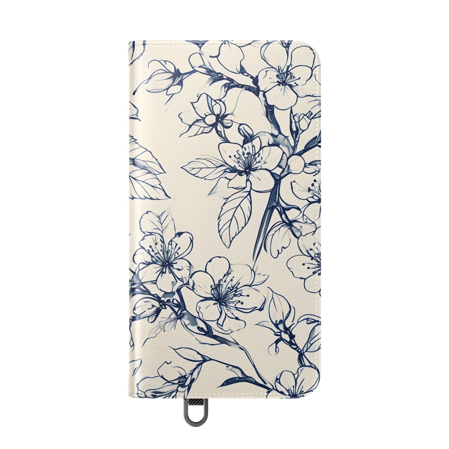 Blossom Sketch - Minimalist Floral Flip Phone Case for Samsung Galaxy