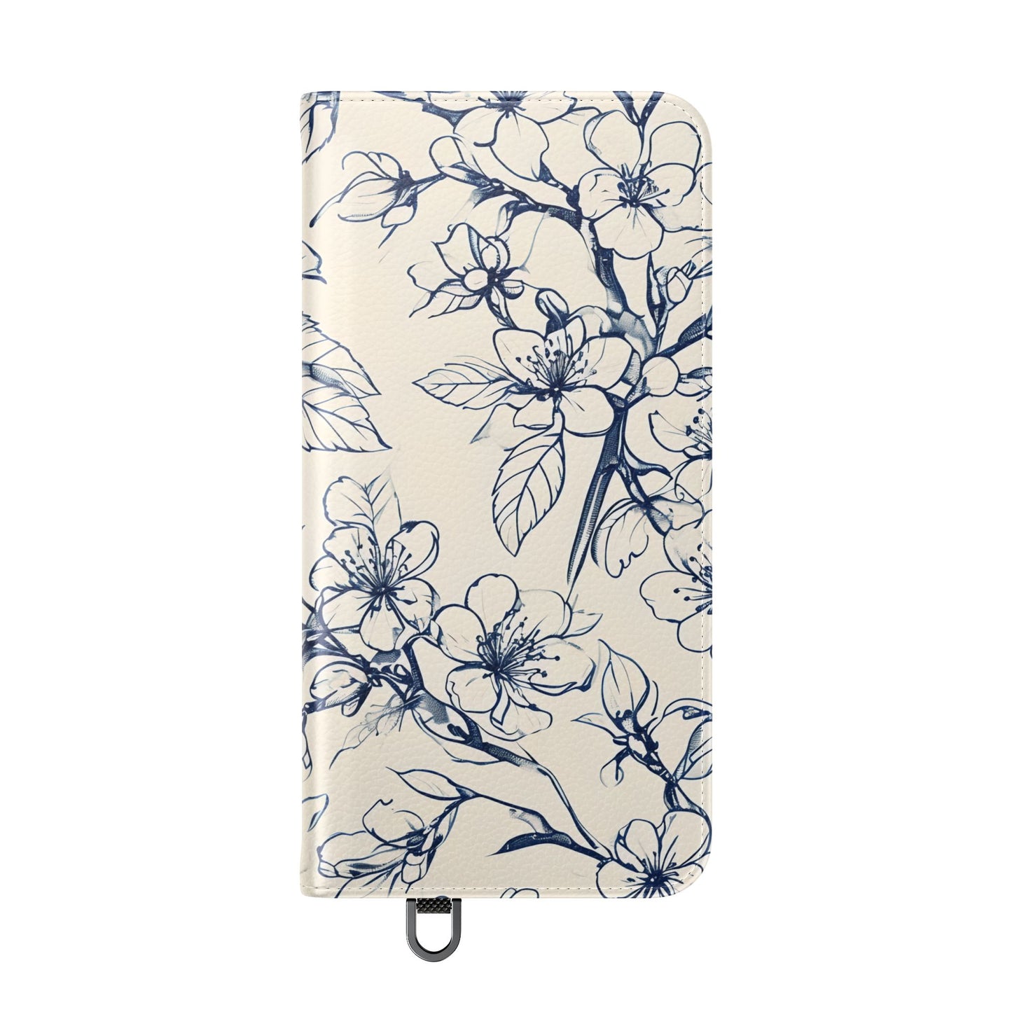 Blossom Sketch - Minimalist Floral Flip Phone Case for Samsung Galaxy
