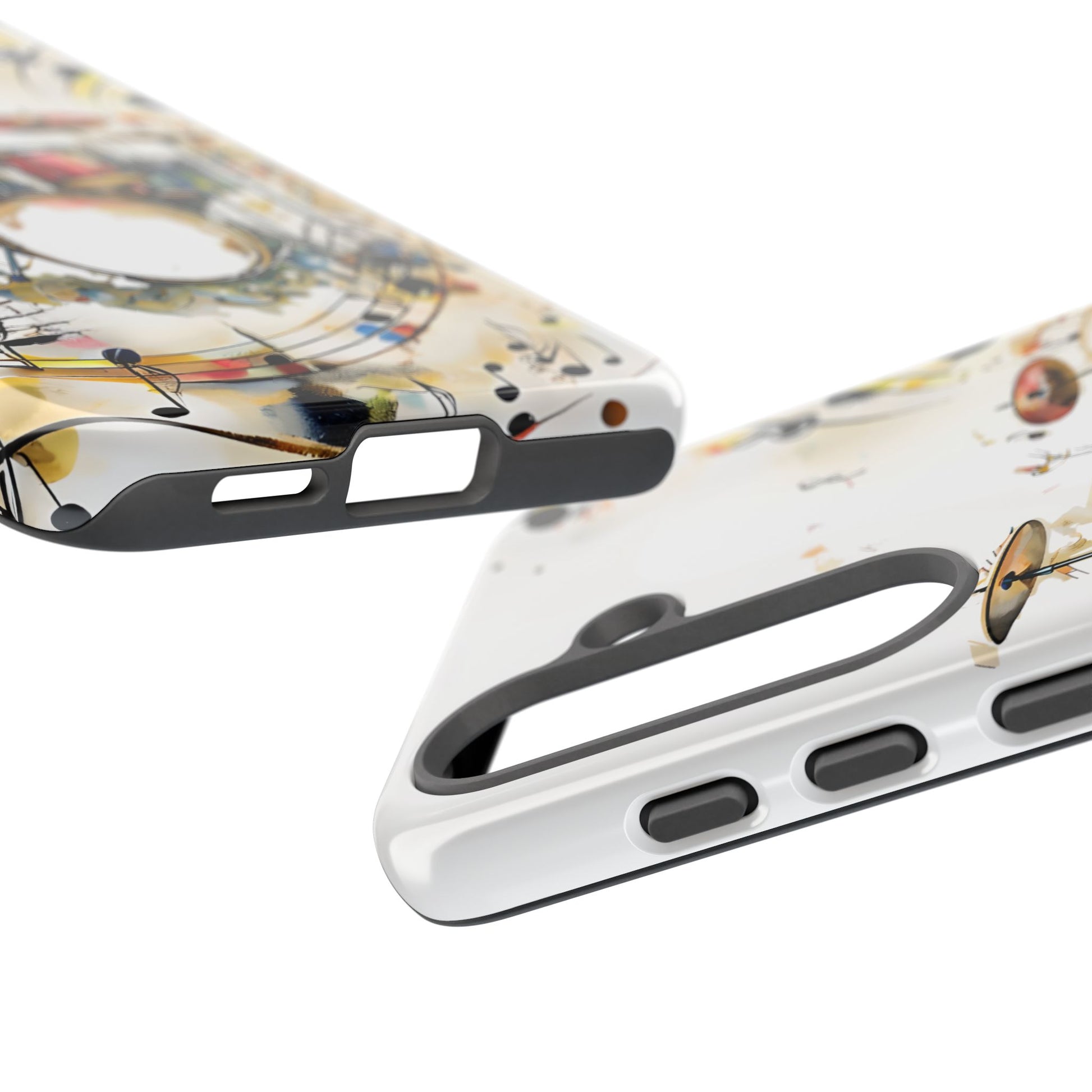 Beatline Abstract Drums and Music Notes Tough Case for Samsung Galaxy S25 - Shockproof Phone Cover