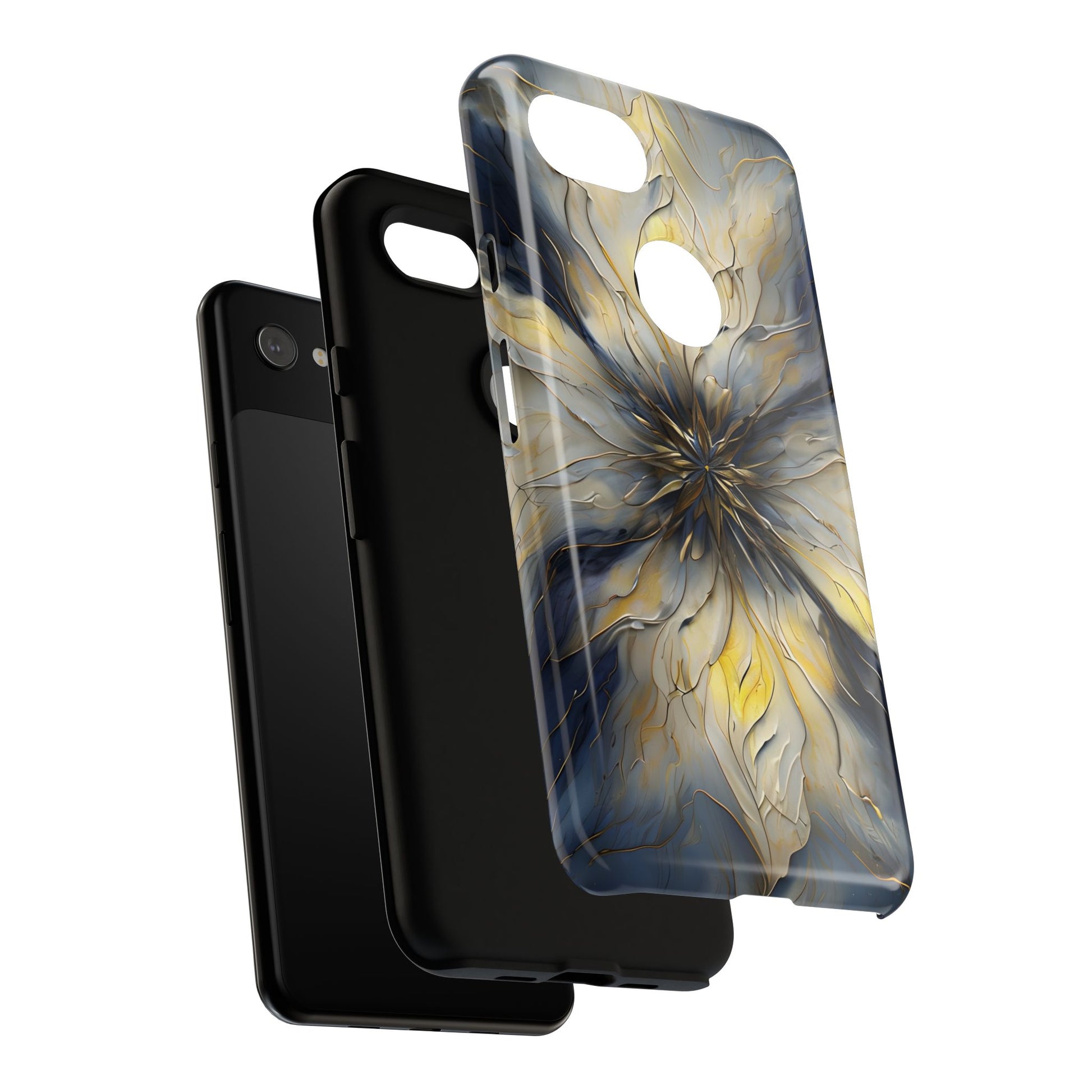 Luminous Petal Tough Case for Google Pixel 3a XL - Premium Artistic Shockproof Cover, Elegant Protective Phone Case