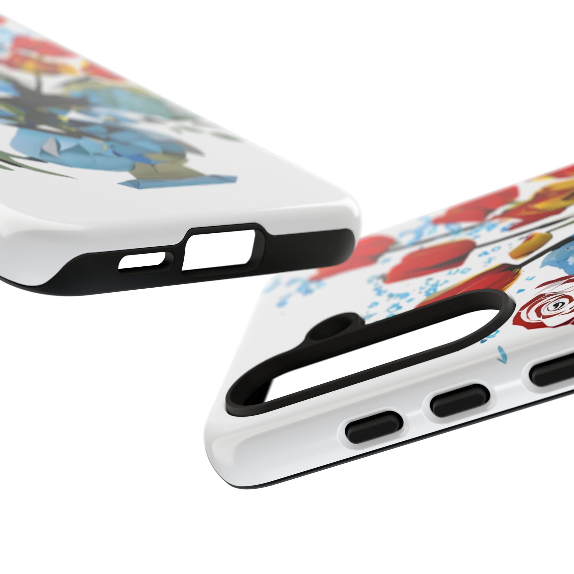 Bouquet Brilliance - Artistic Floral Samsung S24 Phone Case - Vibrant Tulip, Rose & Hydrangea Design