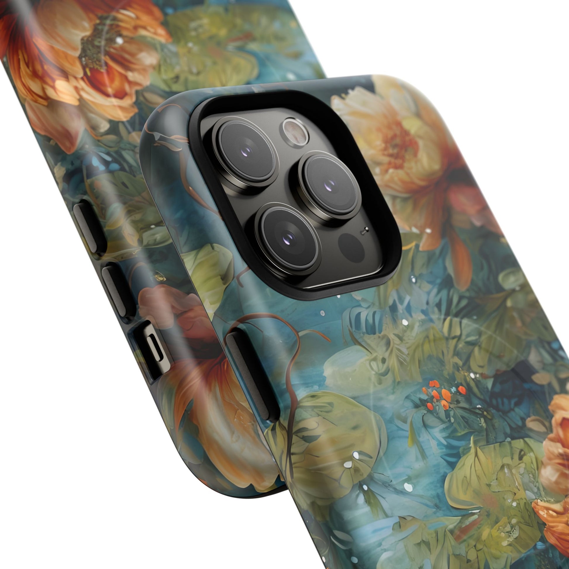 Waterlily Nocturne iPhone 14 Pro Max Case - Artistic Tough Cover - MagSafe Compatible - Premium Drop Protection