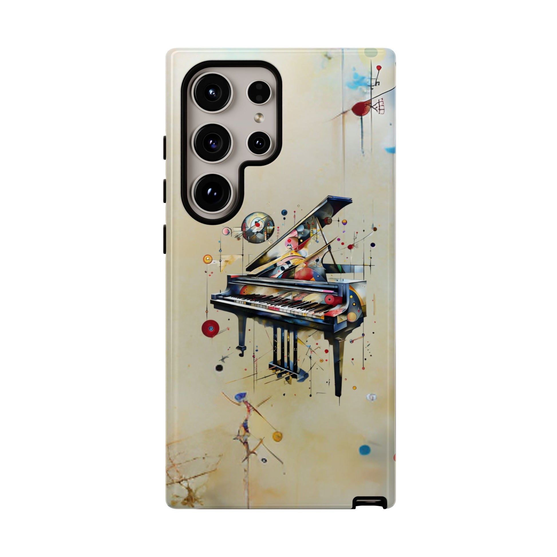 Keys of Imagination Artistic Grand Piano Tough Case for Samsung Galaxy S24 Ultra - Shockproof Phone Cover