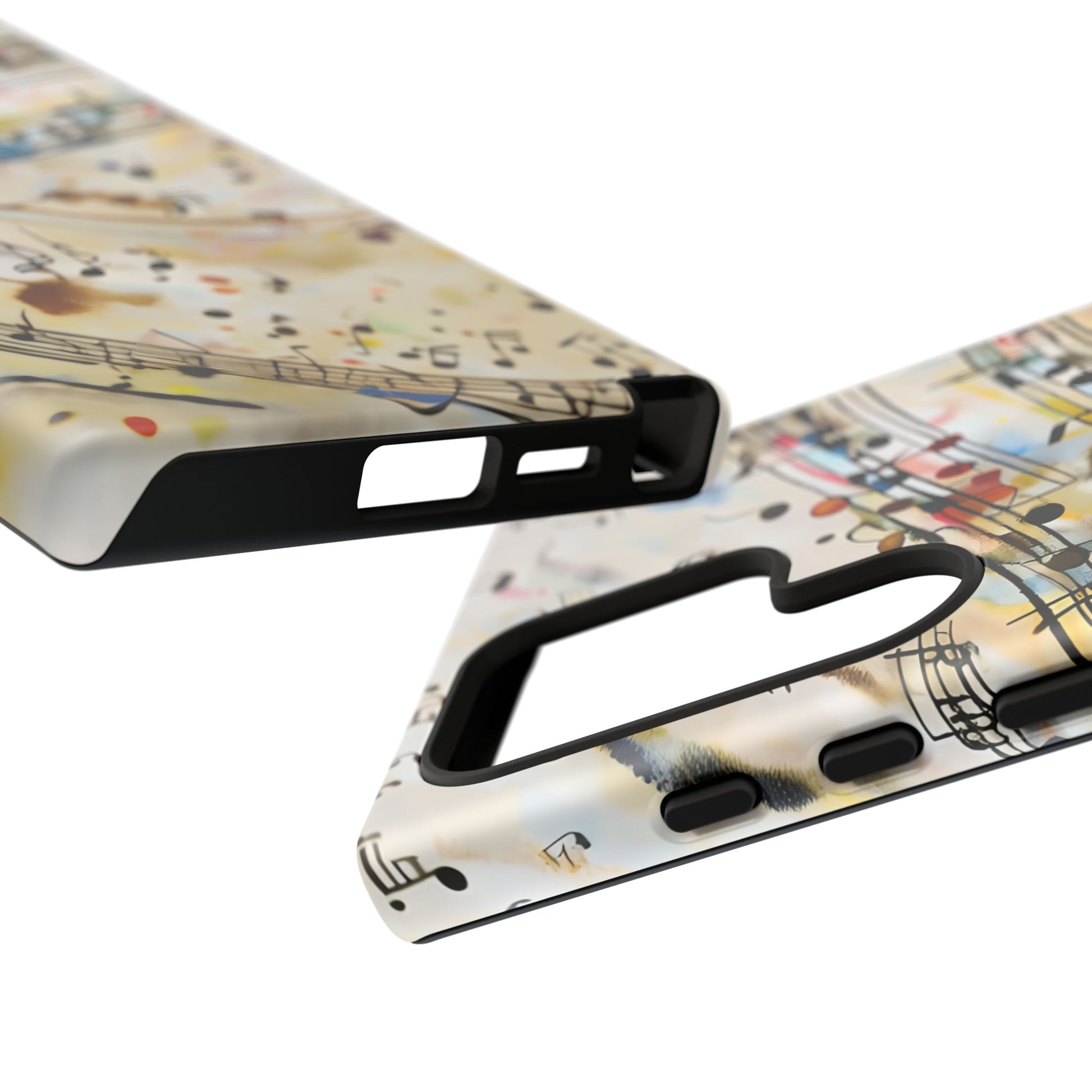 Melodic Flow Abstract Music Notes Tough Case for Samsung Galaxy S24 Ultra- Premium Shockproof Designer Phone Cover