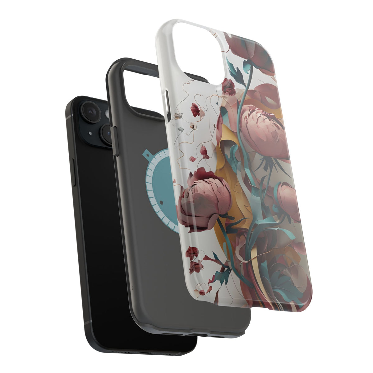 Blushing Peony Veil iPhone MagSafe Case