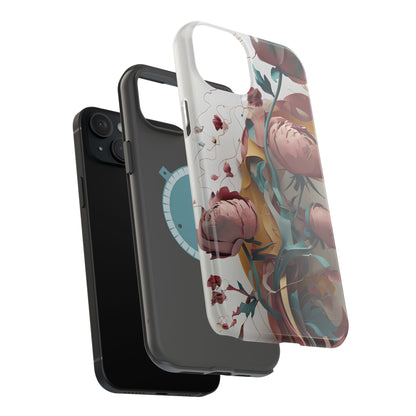 Blushing Peony Veil iPhone MagSafe Case