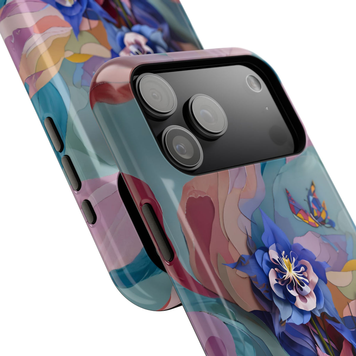 Blue Columbine Carnivale iPhone MagSafe Case