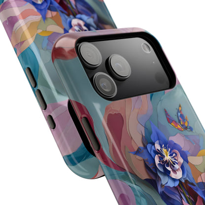 Blue Columbine Carnivale iPhone MagSafe Case