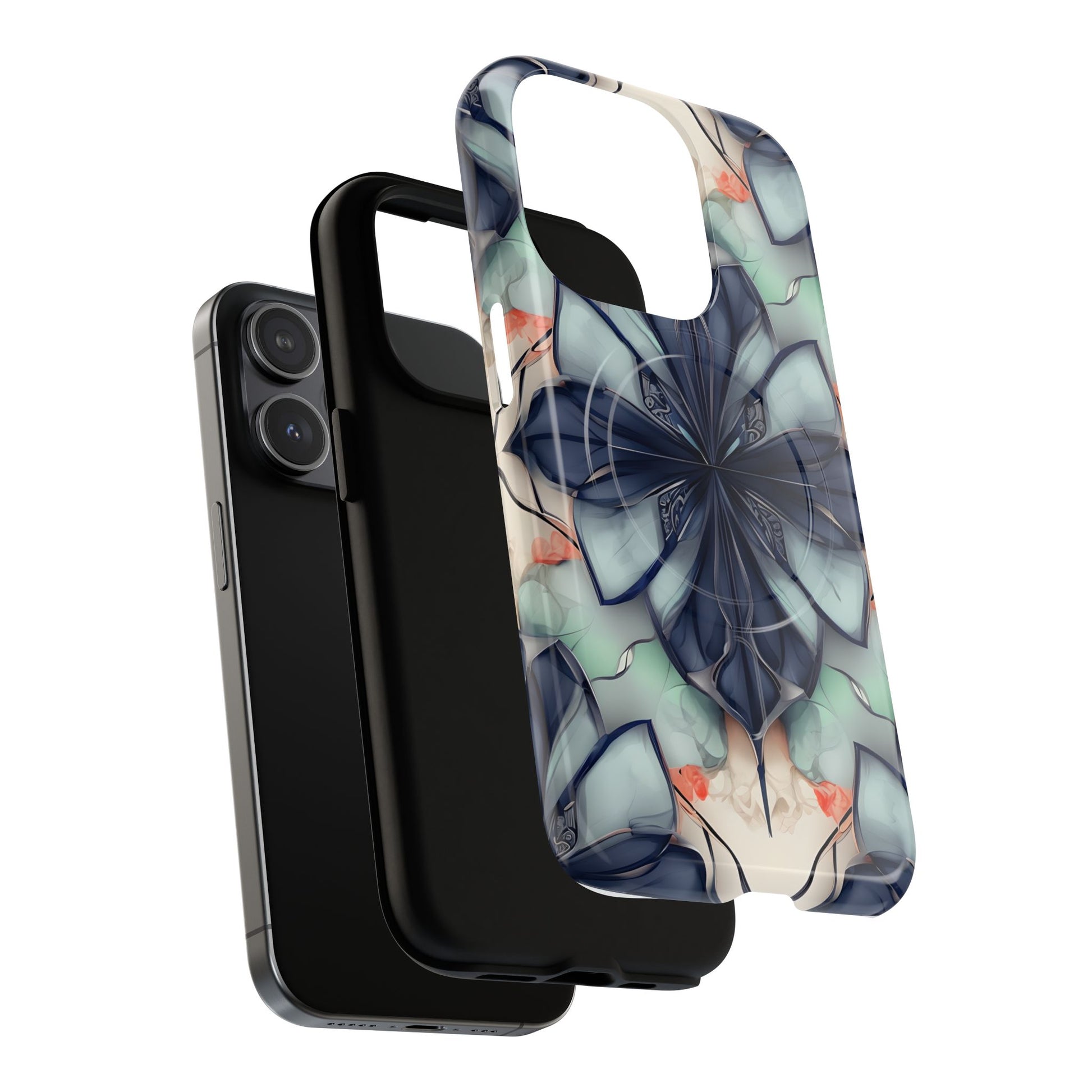 Midnight Mosaic MagSafe iPhone 15 Pro Case - Designer Shockproof Cover