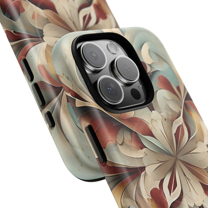 Vintage Baroque Blossom - Ornate Floral Art iPhone MagSafe Phone Case - Elegant Baroque-Inspired Design